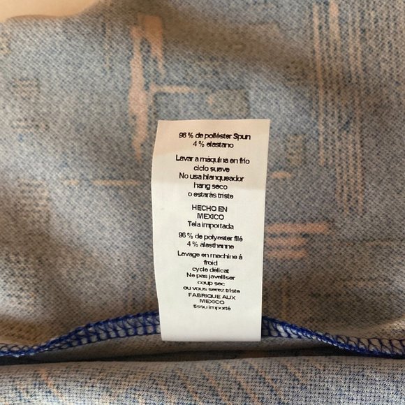 LuLaRoe Cassie Blue Knee Length Stretch Pull On Straight Pencil Midi Skirt Sz S - Picture 6 of 7